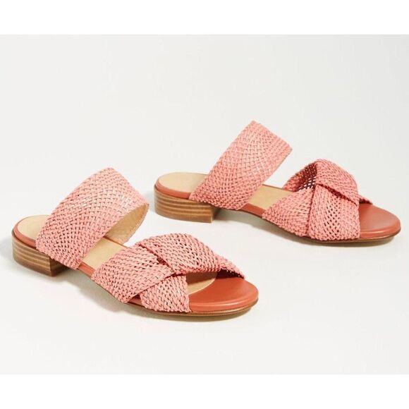 New Anthropologie Gwen Raffia Mules Size 40 - Picture 1 of 8